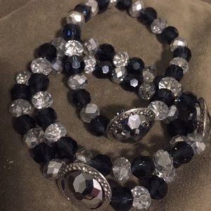 Jewelry - Matching set necklace, earrings, 3 bracelets Jewelry - Matching set necklace, earrings, 3 bracelets